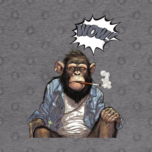 Stoned Monkey Wow Monkey Thoughts by FrogandFog